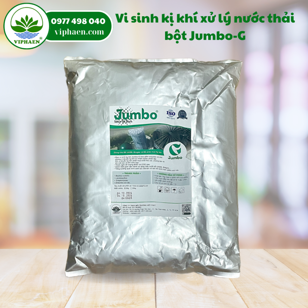 Vi sinh kị khí xử lý nước thải bột Jumbo-G