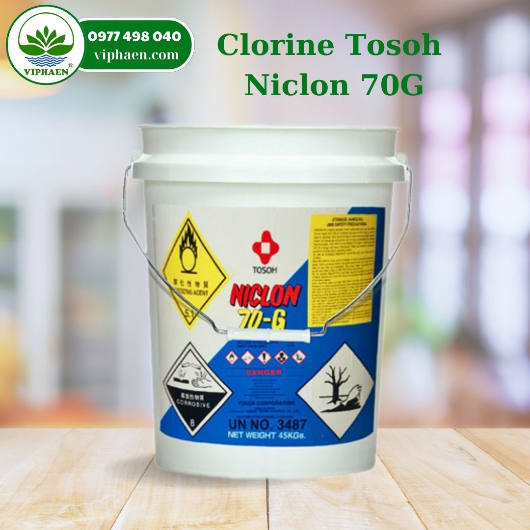 Hướng dẫn sử dụng chlorine nhật Niclon 70G Tosoh