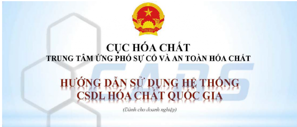 Hướng dẫn thực hiện chế độ báo cáo tổng hợp về tình hình hoạt động hóa chất