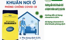 sử dụng cloramin b 25 phòng dịch.