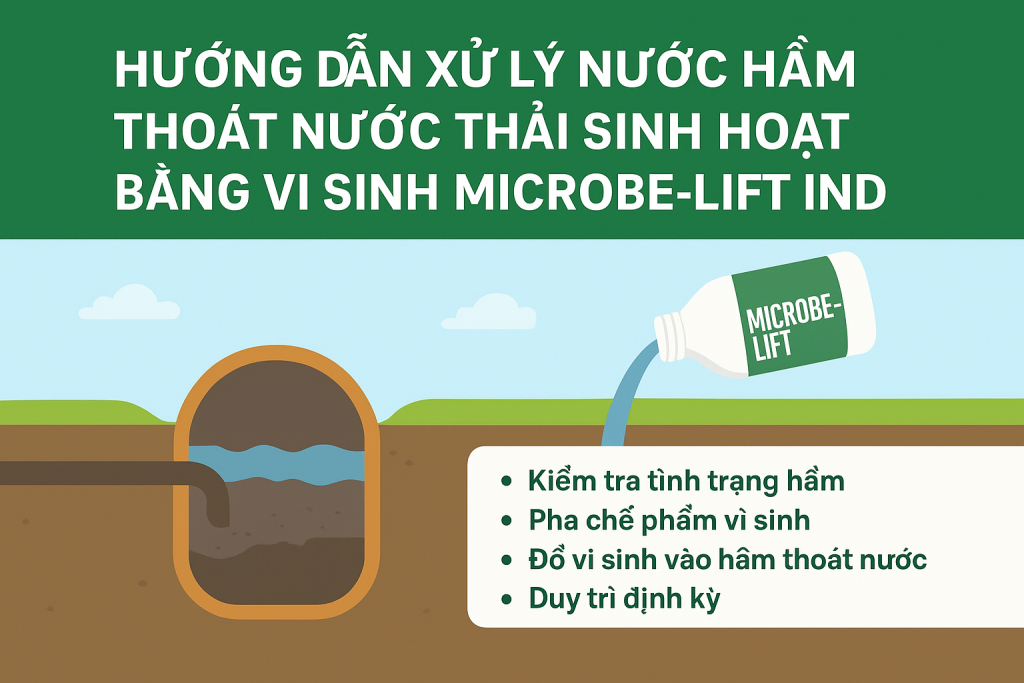 xử lý nước thải sinh hoạt bằng vi sinh Microbe-Lift IND