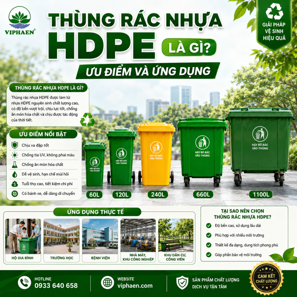 các loại thùng rác phổ biến